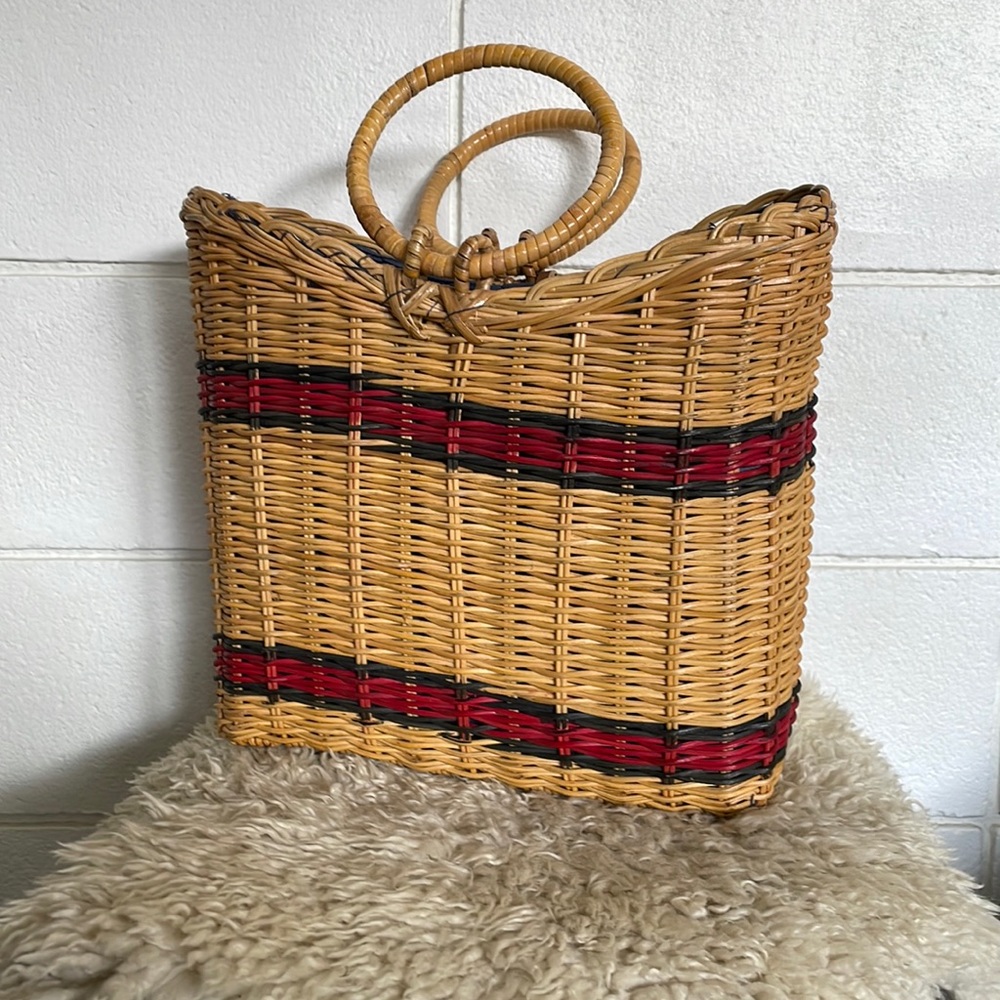 Cleobella Rattan Basket bag! So adorable perfect tote  for a farmers market!